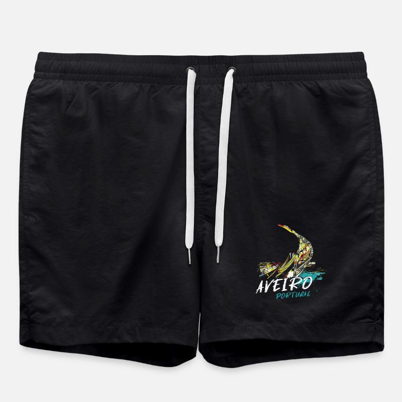 Bugboot moliceiro Aveiro Illustration - Badeshorts - Schwarz