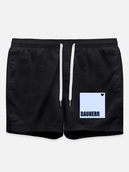 HOUSE CONSTRUCTION BUILDER HERZ - Swim Trunks - black