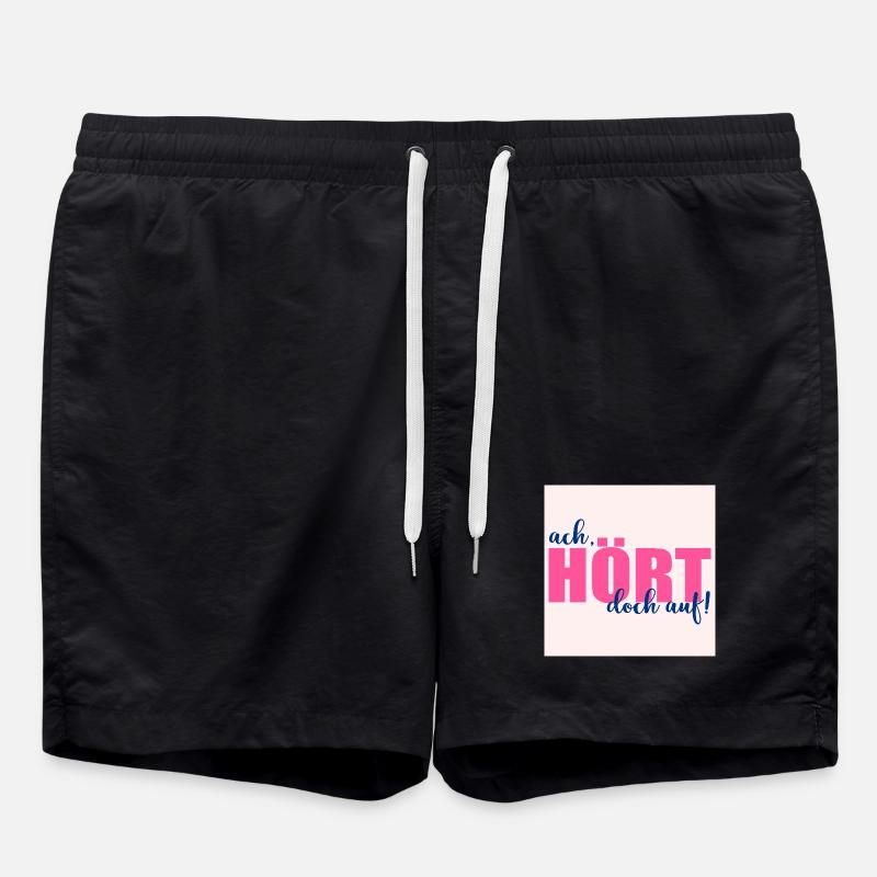 STOP SAYINGS - Swim Trunks - black