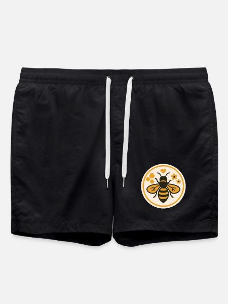 Sauvez les abeilles - Motif d’abeille de la nature - Short de bain - noir