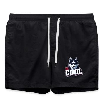 Be Cool - Husky de Sibérie - Short de bain - noir - Devant - AI Model Male 185 light (185cm)