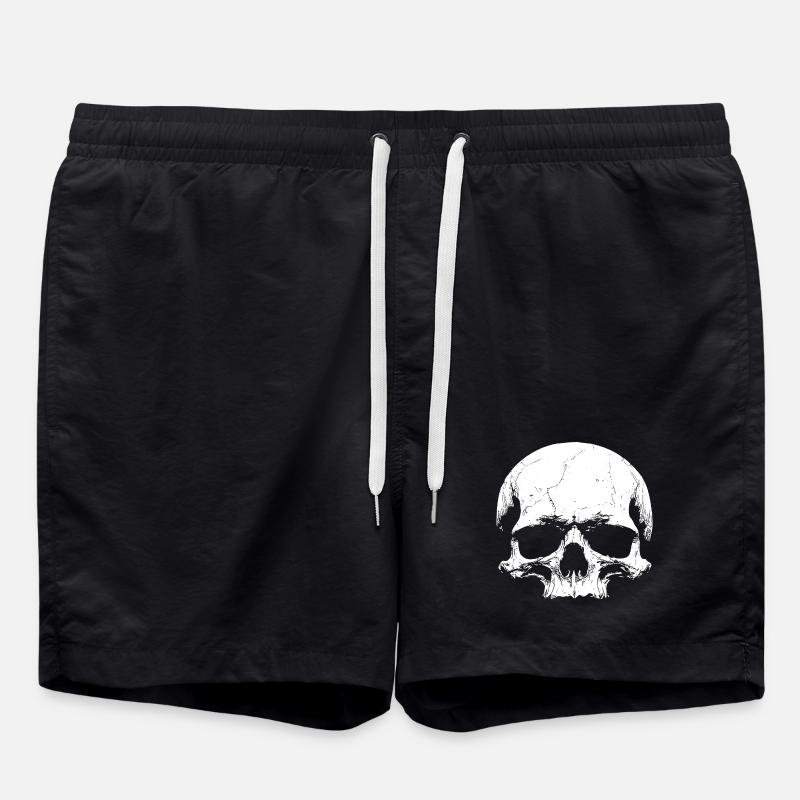 Totenschädel - Badeshorts - Schwarz