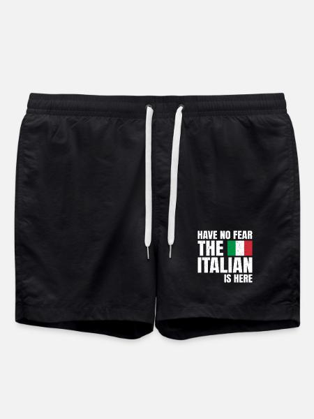 Have No Fear The Italian Is Here Italian Funny - Swim Trunks - black