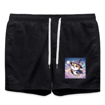 Corgi mystique - Short de bain - noir - Devant - AI Model Male 185 light (185cm)