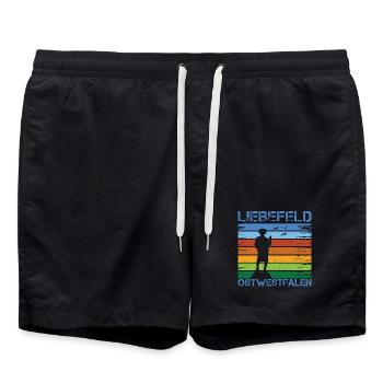 Liebefeld ❤ Leineweber - Swim Trunks - black - Front - AI Model Male 185 light (185cm)
