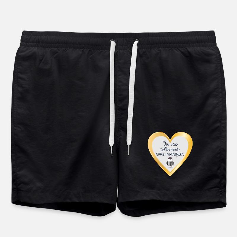 Goodbye Team - Swim Trunks - black