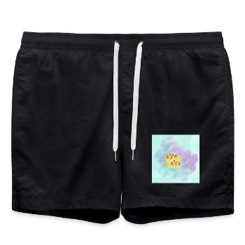 Pastel Clownfish Corail - Short de bain - noir - Devant - AI Model Male 185 light (185cm)