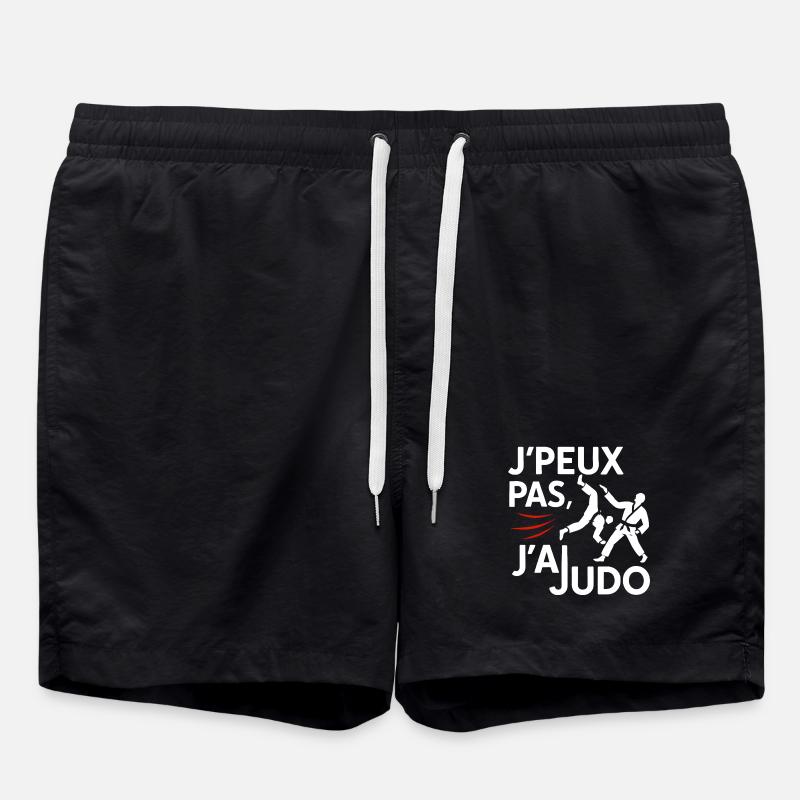 Judo Punchline: I can't - Swim Trunks - black