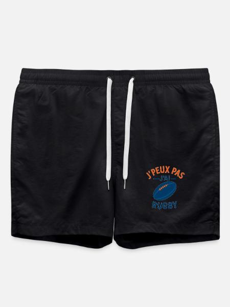 I can't I have rugby - Swim Trunks - black