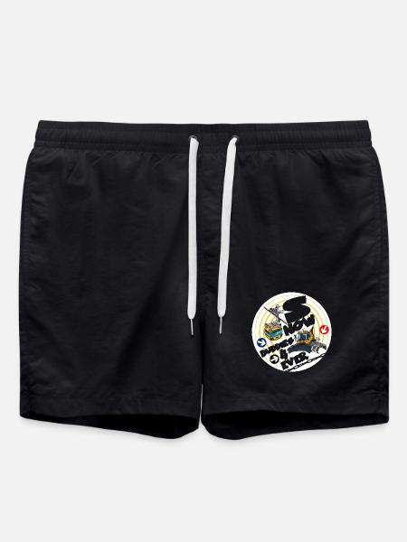 1423-snow_buddies_geel - Swim Trunks - black