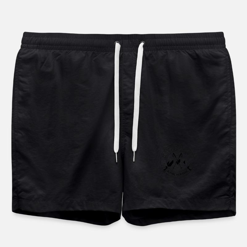 Kitzbühel - Souvenir Design - Badeshorts - Schwarz