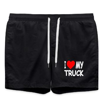 truck - Swim Trunks - black - Front - AI Model Male 185 light (185cm)