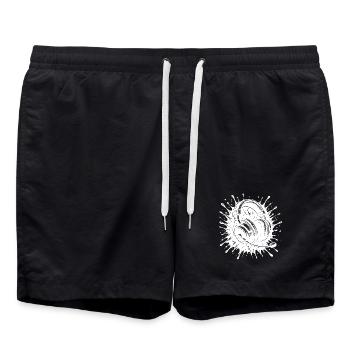 Mic on, Game on, Team Talk ready, World off - Badeshorts - Schwarz - Vorne - AI Model Male 185 light (185cm)