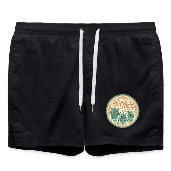 Club des plantes de la ville - Short de bain - noir - Devant - AI Model Male 185 light (185cm)