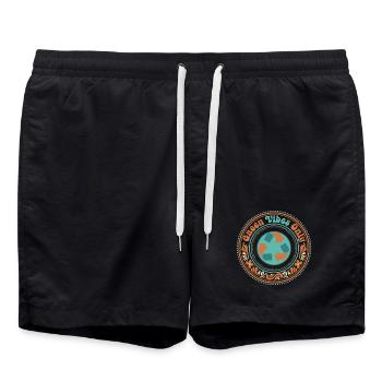 Des vibrations vertes pures - Short de bain - noir - Devant - AI Model Male 185 light (185cm)