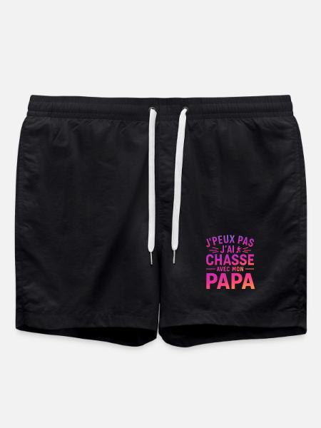 ChassePapa – I can't - Swim Trunks - black