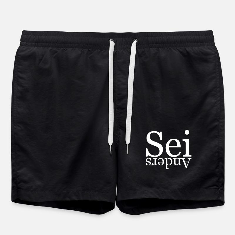 Be different - Swim Trunks - black