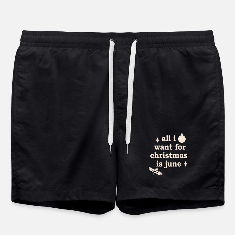 Motif de Noël moche - Short de bain - noir