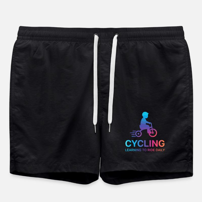 Kid Child Cycling Learner - Swim Trunks - black