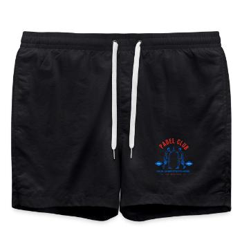 Padel Club Logo - Swim Trunks - black - Front - AI Model Male 185 light (185cm)