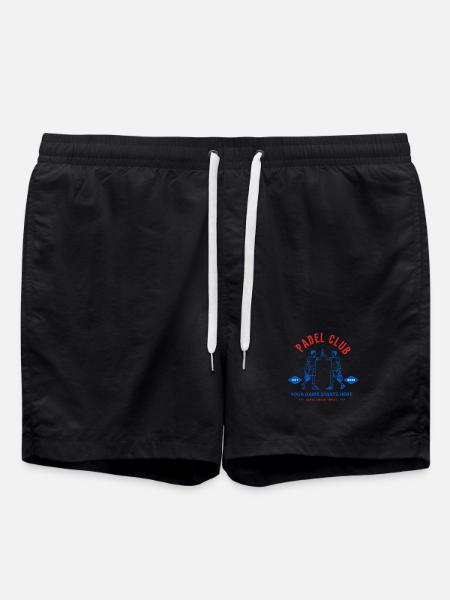 Padel Club Logo - Swim Trunks - black