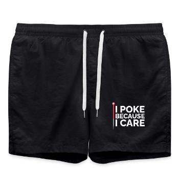 Lizenzierter TCM-Praktiker, spezialisierter Therapeut - Badeshorts - Schwarz - Vorne - AI Model Male 185 light (185cm)