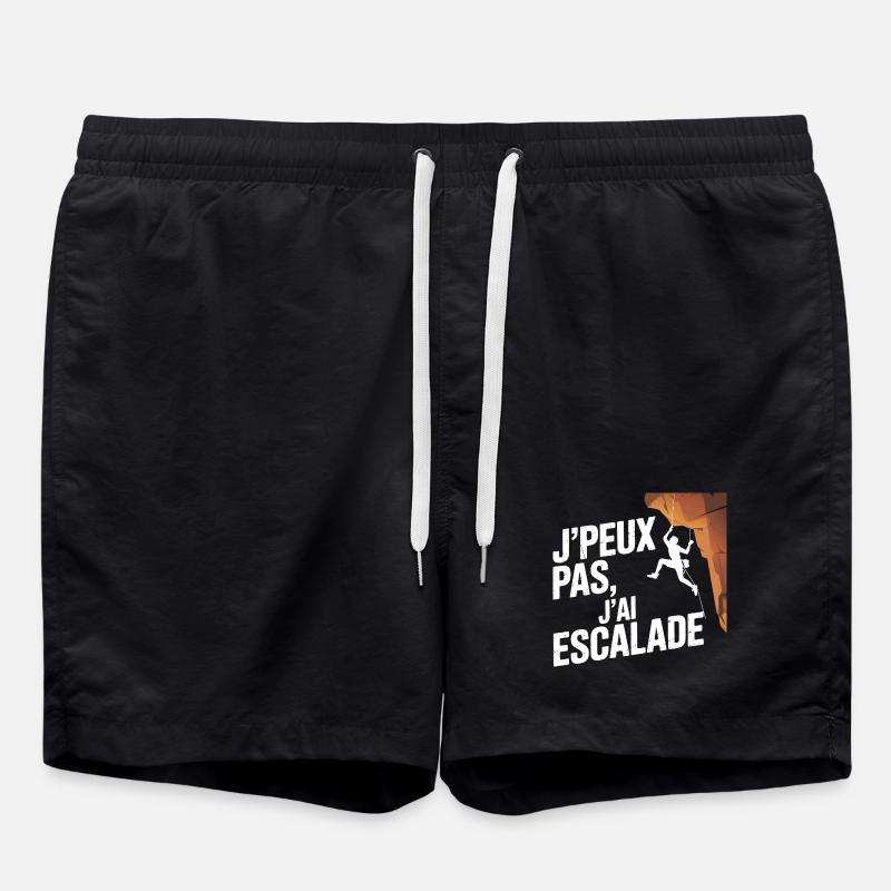 I can't I climbed - Swim Trunks - black
