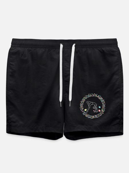 Turnen Gymnastik Turnerin Akrobatik Geschenk - Badeshorts - Schwarz