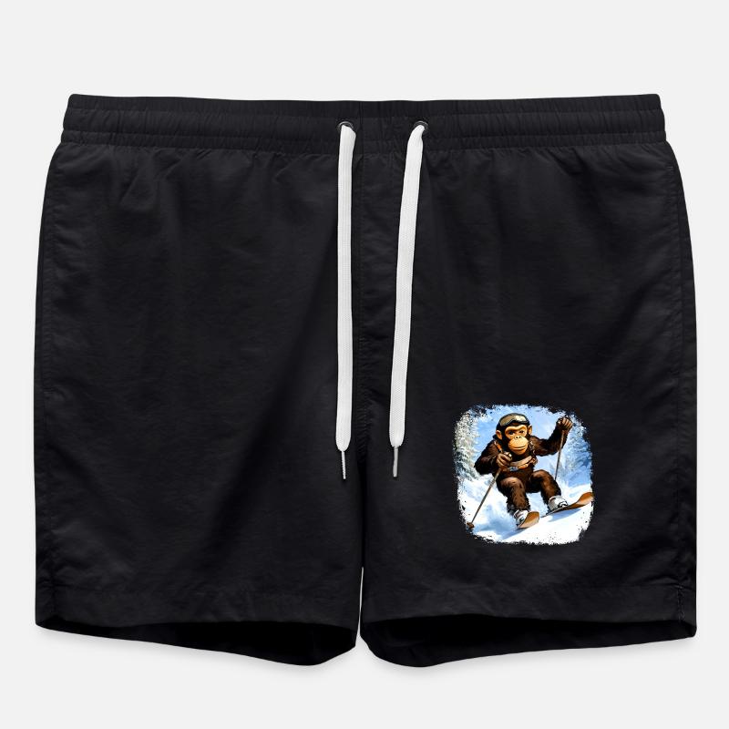 Singe Ski / Singe Skieur - Short de bain - noir