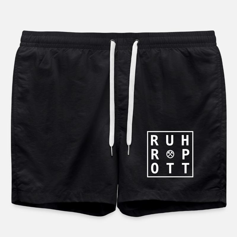 Ruhrpott Merch Design, Geschenk & Souvenir - Badeshorts - Schwarz