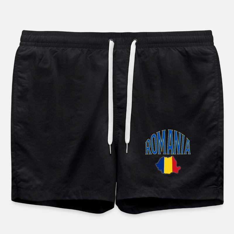 Romania - Swim Trunks - black