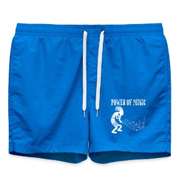 Musicien tribal (blanc) - Short de bain - cobalt blue - Devant
