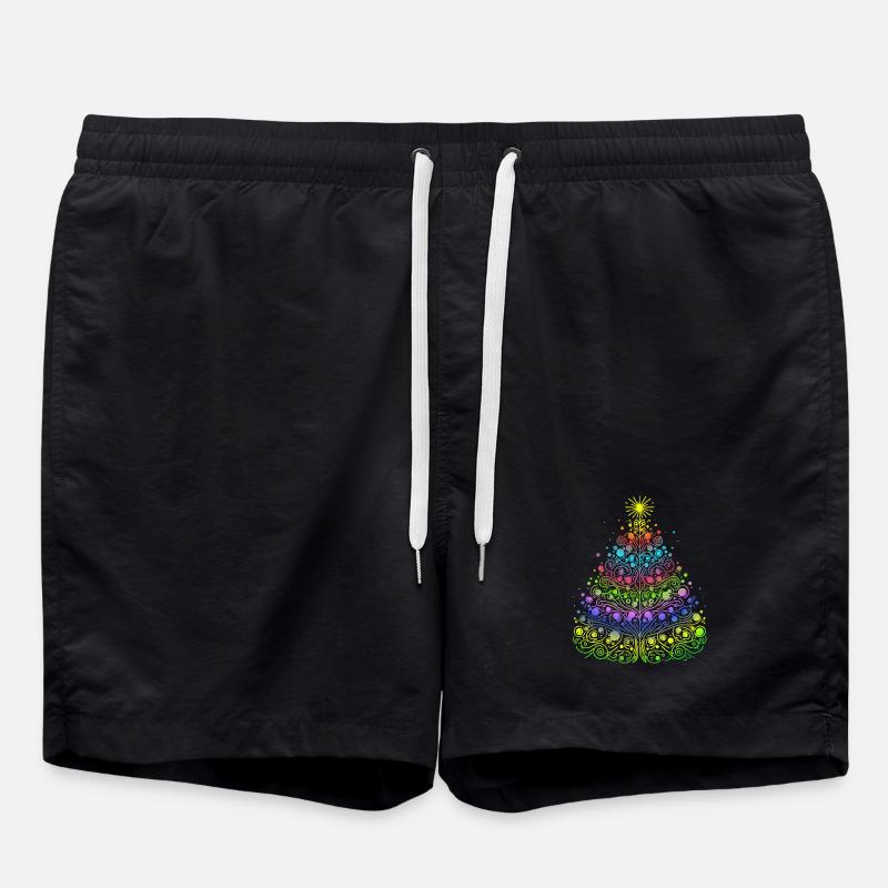 Christmas tree - Swim Trunks - black