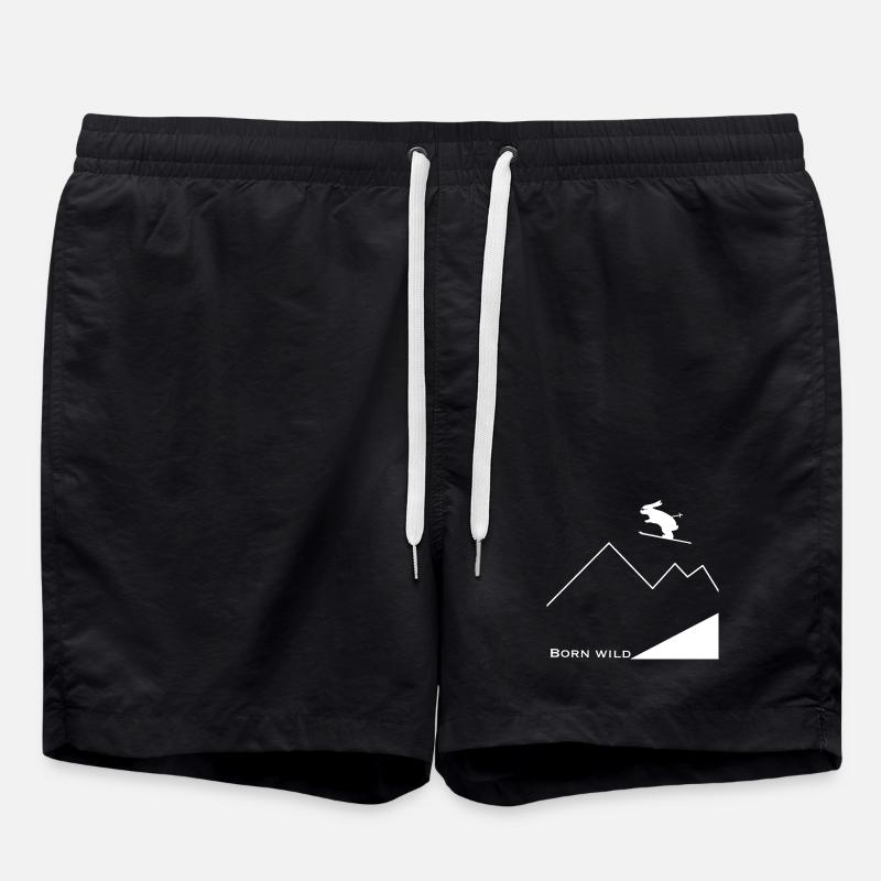 Born Wild - Swim Trunks - black