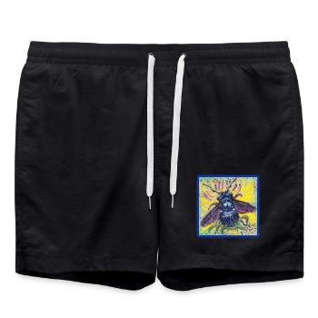 Abeille charpentière - Short de bain - noir - Devant - AI Model Male 185 light (185cm)