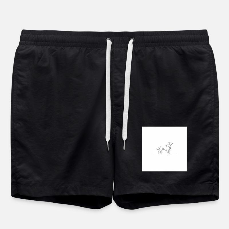 Golden retriever - Short de bain - noir