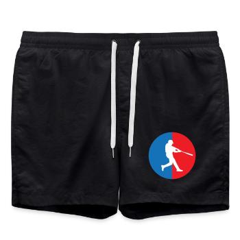 Baseball - Sport - Short de bain - noir - Devant - AI Model Male 185 light (185cm)
