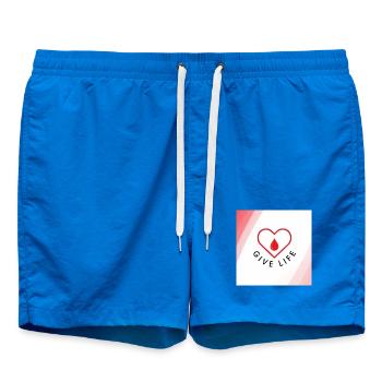 Donner la vie : Cœur de donneur de sang - Short de bain - cobalt blue - Devant