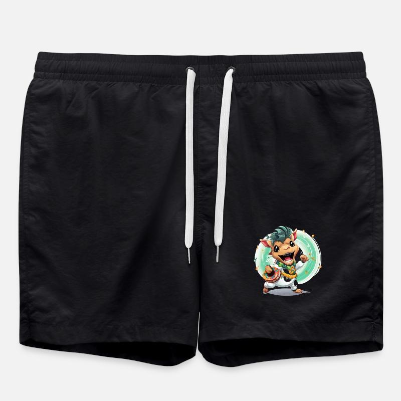 Tambours de vache dans le carnaval - Short de bain - noir