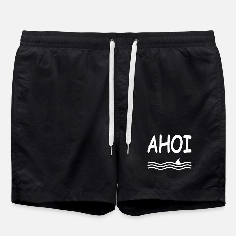 Ahoi - Badeshorts - Schwarz