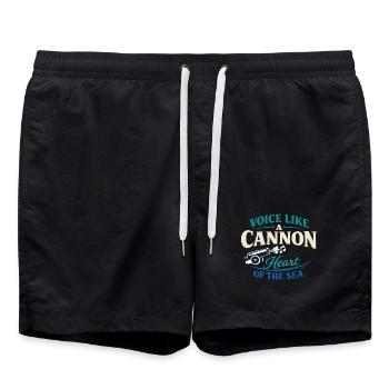 Communauté de musique folk Shanty Crew - Short de bain - noir - Devant - AI Model Male 185 light (185cm)