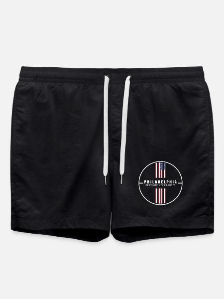 Philadelphia Coordinates - Swim Trunks - black