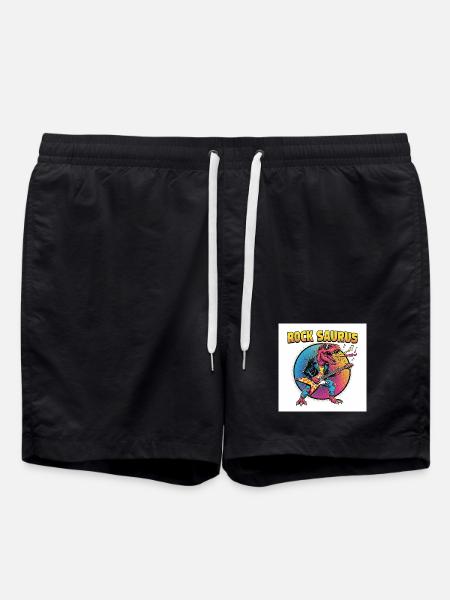Rock Saurus Guitar Hero - Short de bain - noir