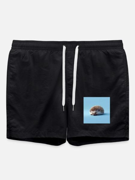 Hérisson Bleu Endormi - Short de bain - noir