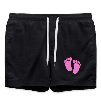 Pieds de bébé - Short de bain - noir - Devant - AI Model Male 185 light (185cm)