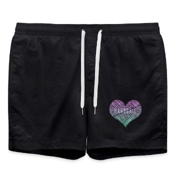 Coeur de Handball - Short de bain - noir - Devant - AI Model Male 185 light (185cm)