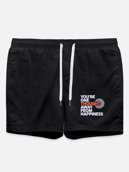 Hypnotist One Thought Away From Happiness Pro - Swim Trunks - black