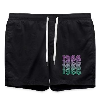 Millésime 1966 - Short de bain - noir - Devant - AI Model Male 185 light (185cm)