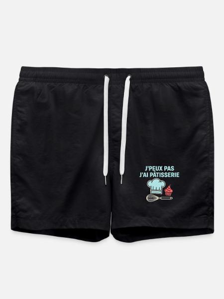 I can't I pastry - Swim Trunks - black