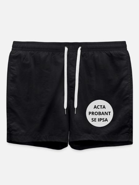 Acta probant se ipsa - Swim Trunks - black